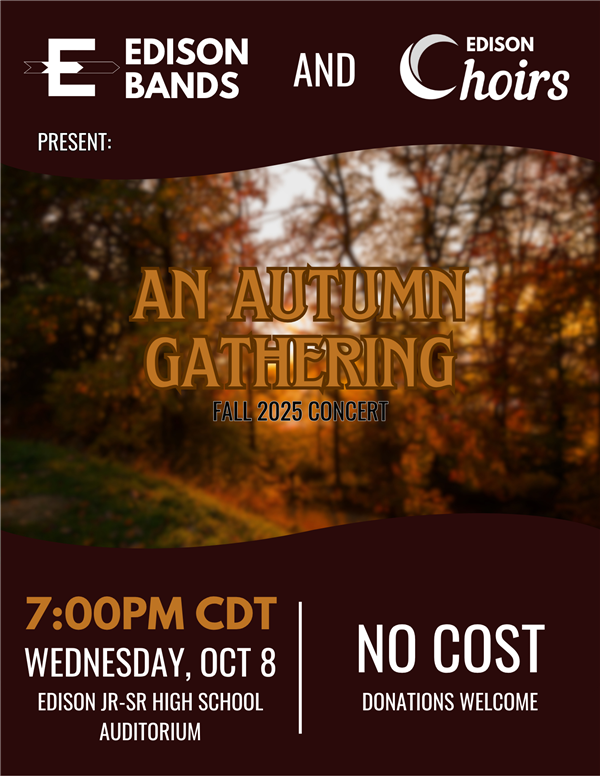 Fall 2025 Concert Poster